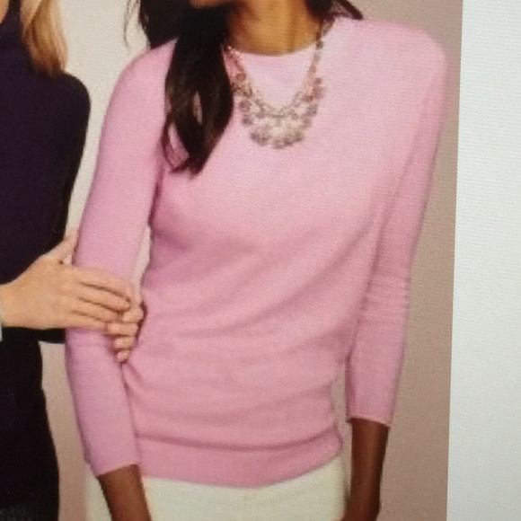 talbots pink sweater